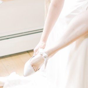 The Row WHITE Coco Leather Mules